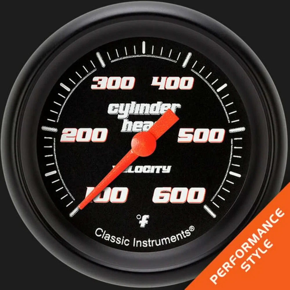 Velocity Black 2 5_8_ Cylinder Head Temp. Gauge VS397BBPF